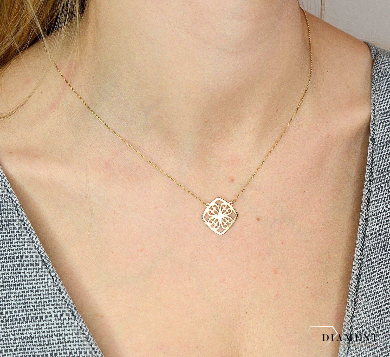 Naszyjnik złoty celebrytka 585 skrzydła ✓Złote Naszyjniki Damskie w Sklepie z Biżuterią zegarki-diament.pl✓ Piękne i Eleganckie Naszyjniki dla Kobiet✓ Prawdziwe Złoto ✓.jpg